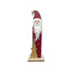 Picture of WOODEN SANTA WITH WHITE BEARD 31CM